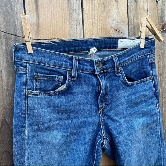 Rag& bone Dre Low-Rise Slim Boyfriend Ankle Jeans size 25 - Picture 8 of 16